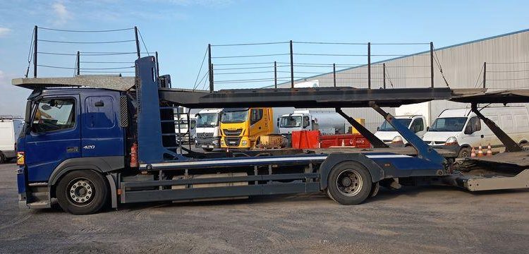 VOLVO VOLVO FM 420 PORTE VOITURE AVEC REMORQUE GA-135-PZ BLEU ER-150-LV
