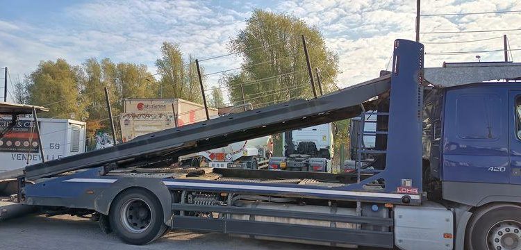 VOLVO VOLVO FM 420 PORTE VOITURE AVEC REMORQUE GA-135-PZ BLEU ER-150-LV