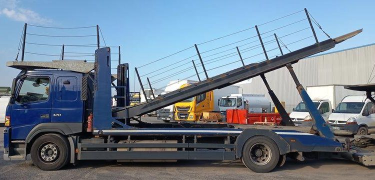 VOLVO VOLVO FM 420 PORTE VOITURE AVEC REMORQUE GA-135-PZ BLEU ER-150-LV