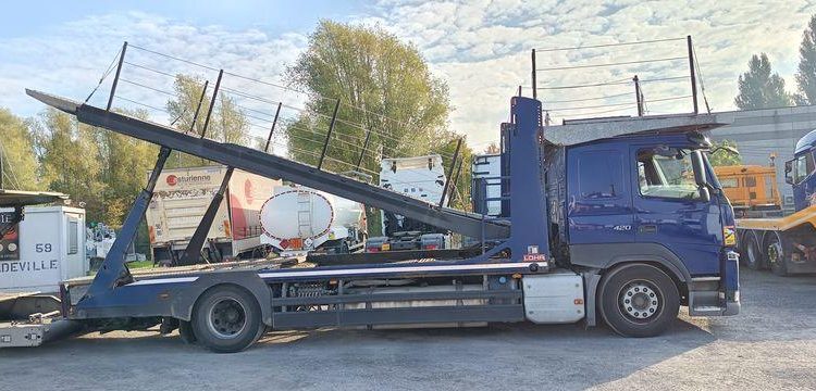 VOLVO VOLVO FM 420 PORTE VOITURE AVEC REMORQUE GA-135-PZ BLEU ER-150-LV