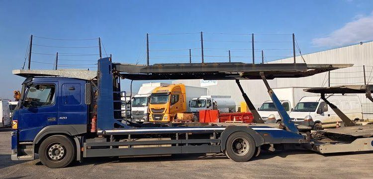 VOLVO VOLVO FM 420 PORTE VOITURE AVEC REMORQUE GA-135-PZ BLEU ER-150-LV