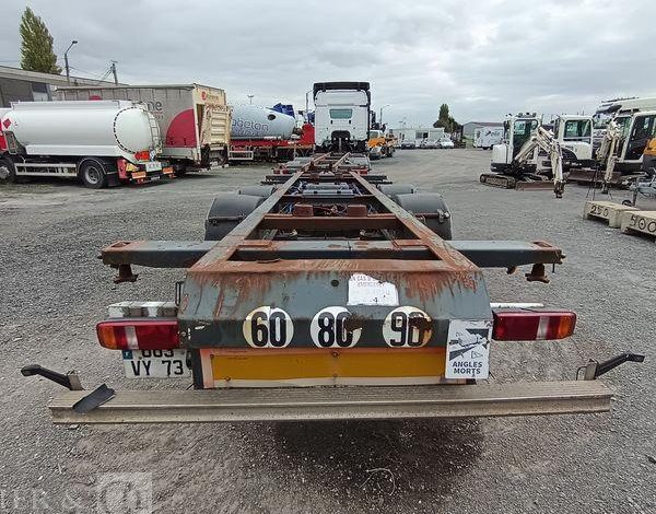 MERCEDES PORTEUR ACTROS 2543 PORTE CONTAINER AVEC REMORQUE PORTE CONTAINER BLANC ER-225-TQ