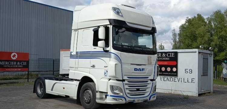 DAF XF 480 FT – PTRA 44 TONNES – DIESEL – 446670 KMS – ANNEE 2022 BLANC GJ-517-AA