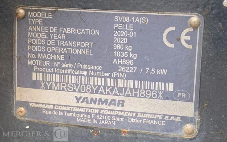 YANMAR SV08-1A(S)  JAH896