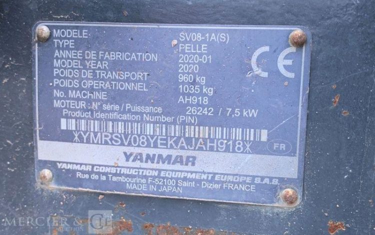 YANMAR SV08-1A(S)  JAH918