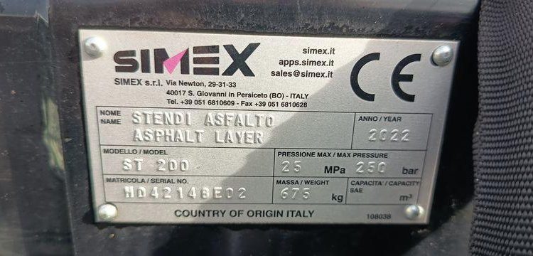 SIMEX EPANDEUSE D’ASPHALTE  SST200