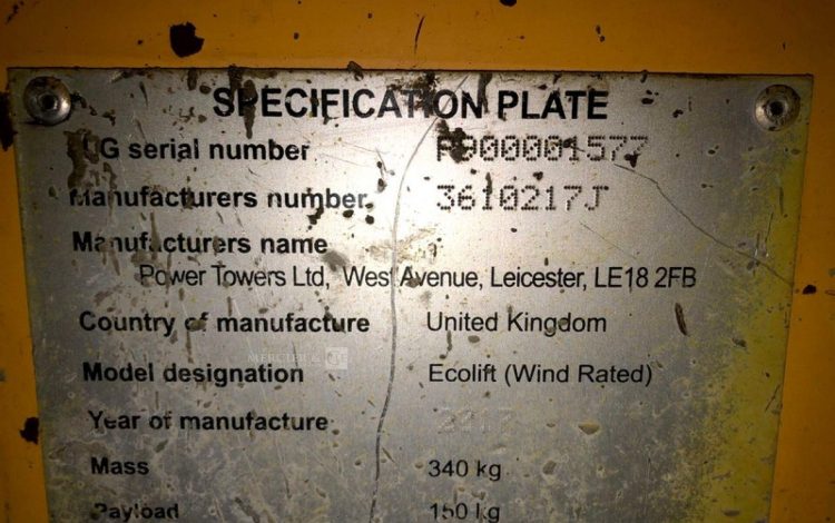 POWER TOWER ECOLIFT  ELE010100