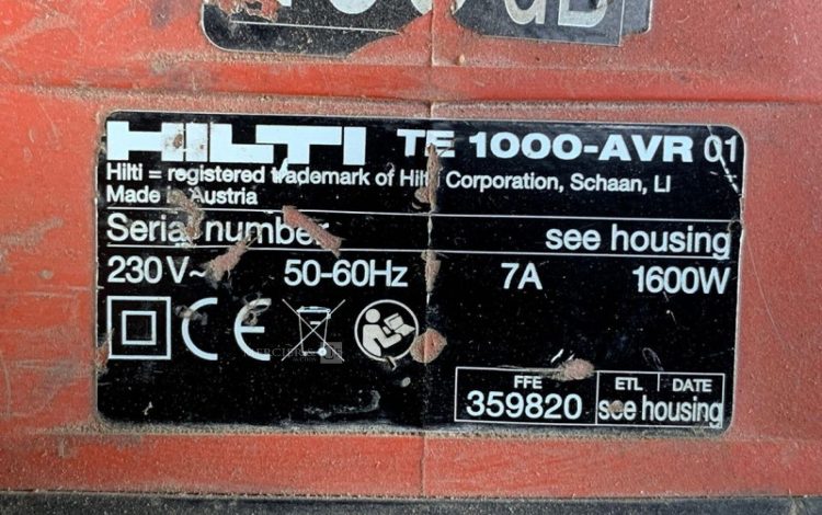 HILTI TE 1000-AVR  PIQ764676