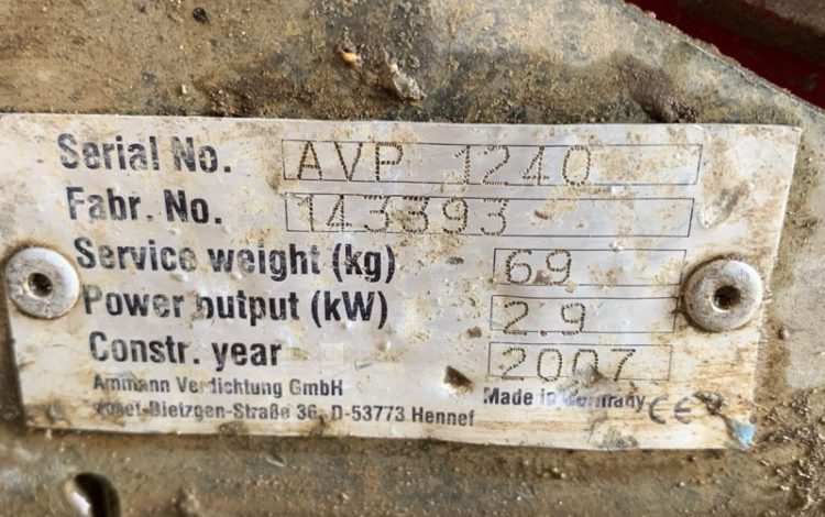 AMMANN AVP1240-2  PLA010294