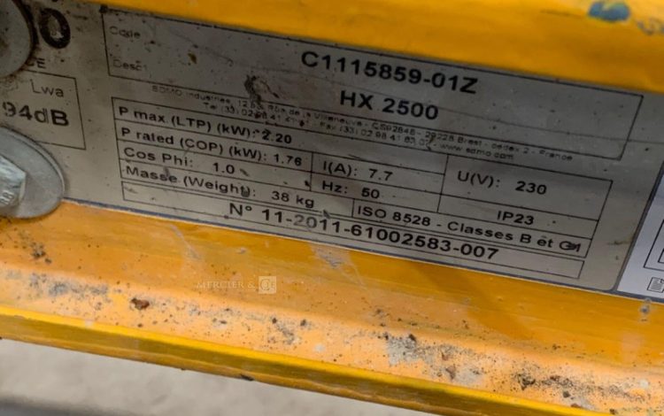 SDMO HX2500  GRO010031