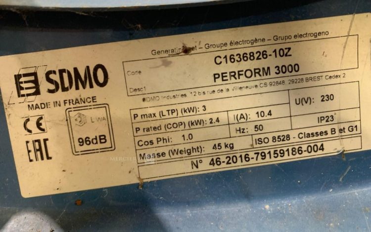 SDMO PERFORM 3000  GRO010489