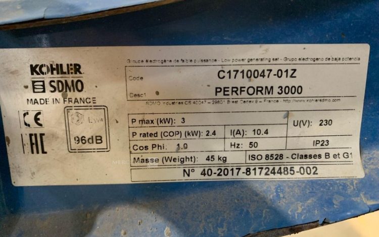 SDMO PERFORM 3000  GRO010569