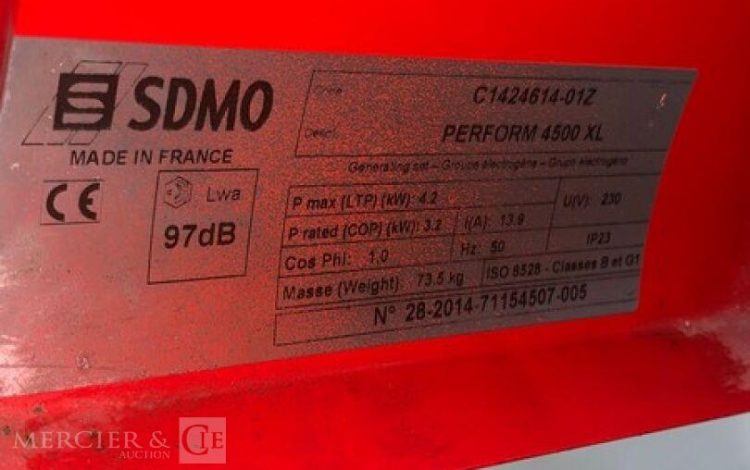 SDMO PERFORM 4500 XL  81MAM92025