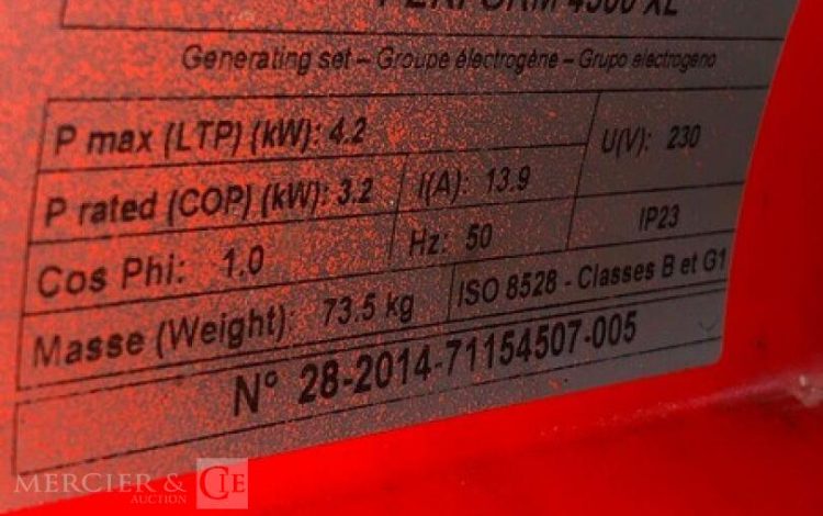 SDMO PERFORM 4500 XL  81MAM92025