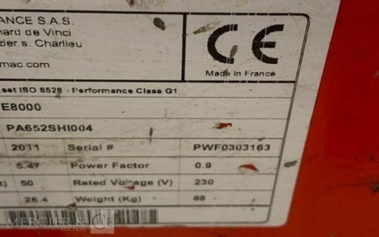 PRAMAC E8000  68MAM92025