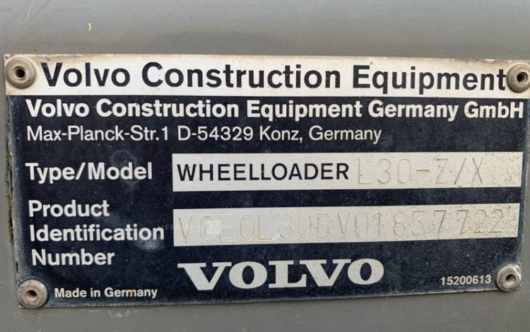 VOLVO L30-Z/X  58052998