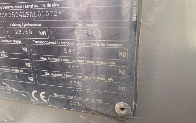 WACKER NEUSON 50Z3 / E05-04  H360G051