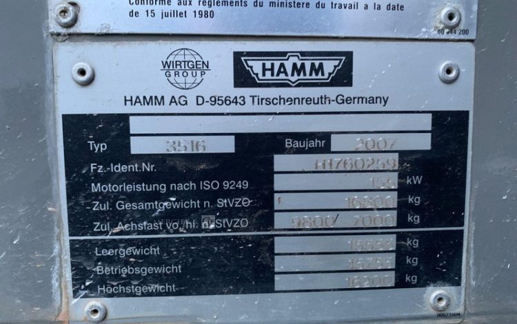 HAMM 3516 / VM4-14 17T  24450096