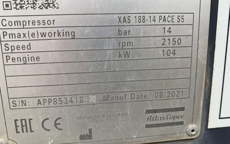 ATLAS COPCO XAS 188-14  9094