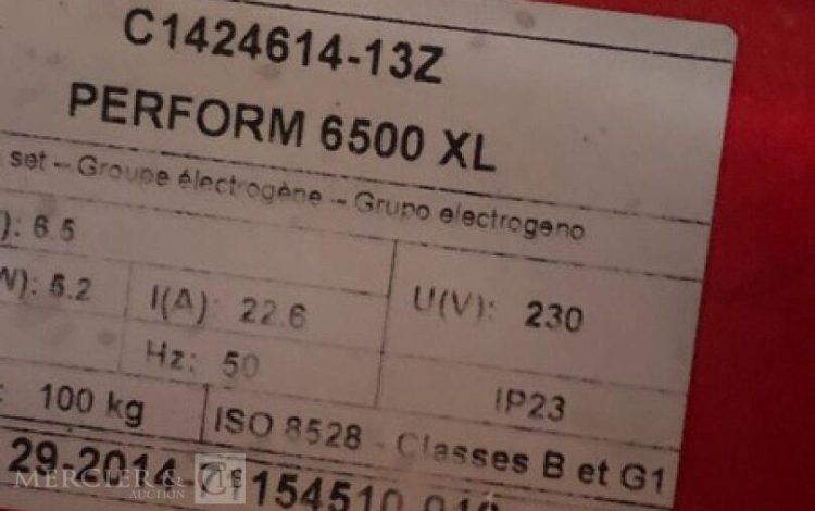 SDMO PERFORM 6500 XL  63MAM92025