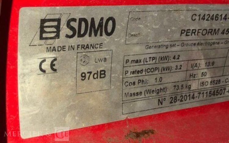 SDMO PERFORM 4500XL  79MAM92025