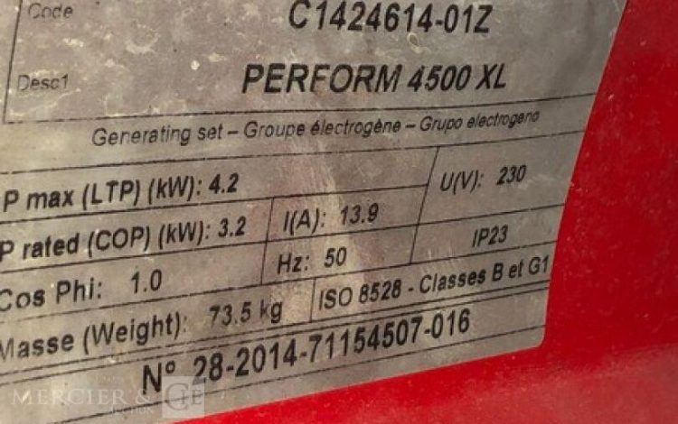 SDMO PERFORM 4500XL  79MAM92025