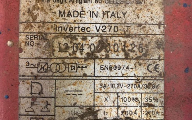 LINCOLN ELECTRIC INVERTEC V270-T  DIV000253