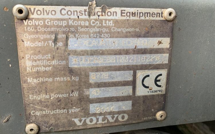 VOLVO ECR88D  PEL010309