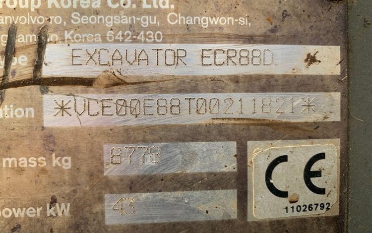 VOLVO ECR88D  PEL010309