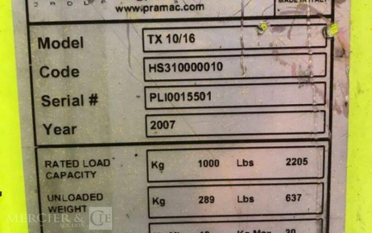 PRAMAC TX10/16  GER010013