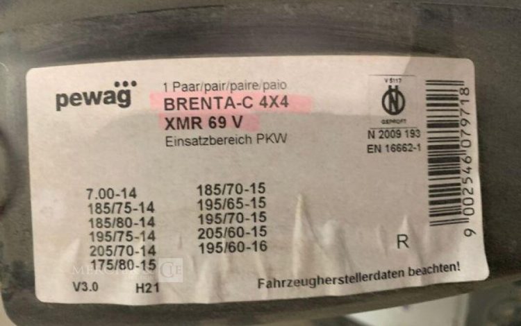PEWAG BRENTA-C 4X4 / XMR69V / XMR74V / XMR76V / XMR79V  DIV000286