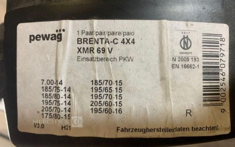 PEWAG BRENTA-C 4X4 / XMR69V / XMR74V / XMR76V / XMR79V  DIV000286