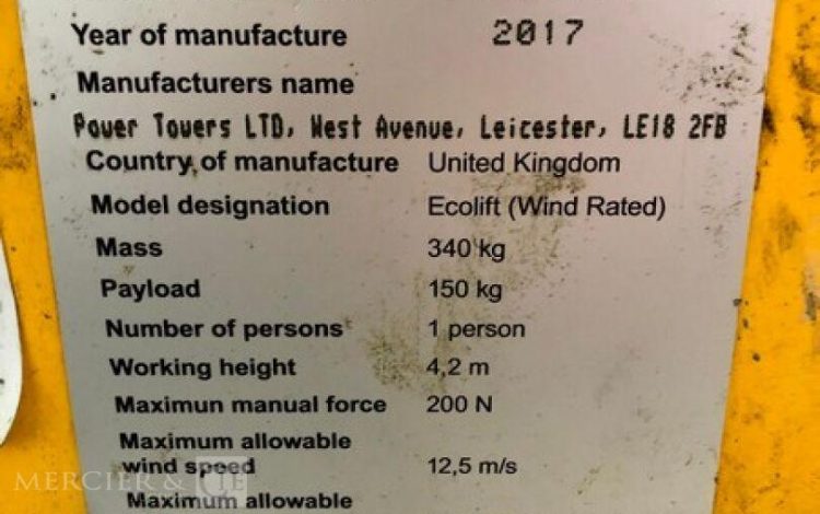 JLG ECOLIFT  ELE010129