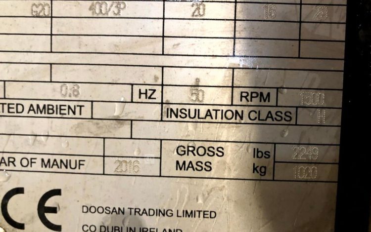 DOOSAN G20  G02747002