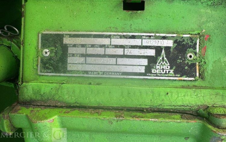 DEUTZ FAHR MOISSONEUSE BATTEUSE F8L513 TOP LINER 4080HTS – DIESEL – 3174 HEURES  4080HTS