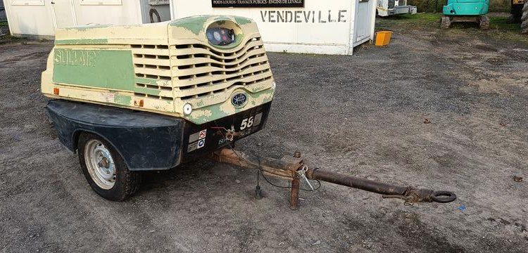 SULLAIR COMPRESSEUR DE CHANTIER SUR ESSIEU  516CJE59