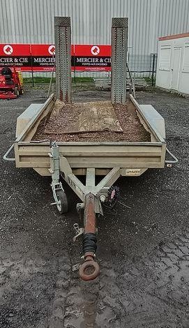 HUBIERE REMORQUE V 3500 TR PORTE ENGIN – 2 ESSIEUX – PTAC 3,5 TONNES –  689CGR59