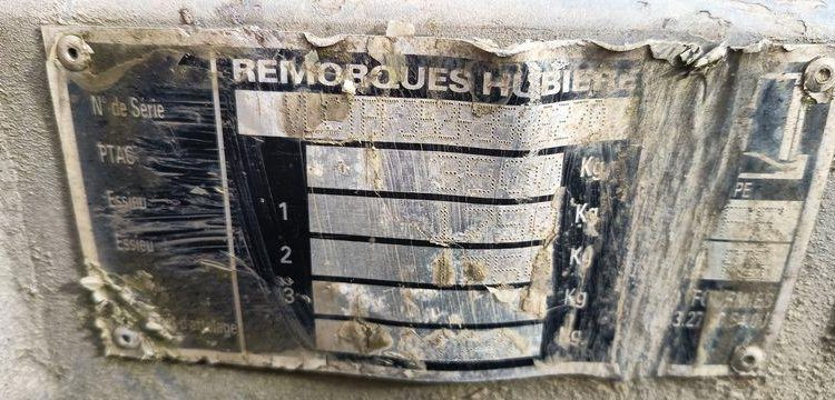 HUBIERE REMORQUE V 3500 TR PORTE ENGIN – 2 ESSIEUX – PTAC 3,5 TONNES –  689CGR59