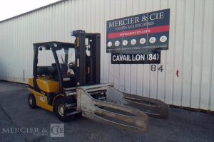 YALE CHARIOT MAT FRONTAL THERMIQUE AVEC PINCE A BALLE GLP25VX 1745H AN2021 JAUNE 7724V