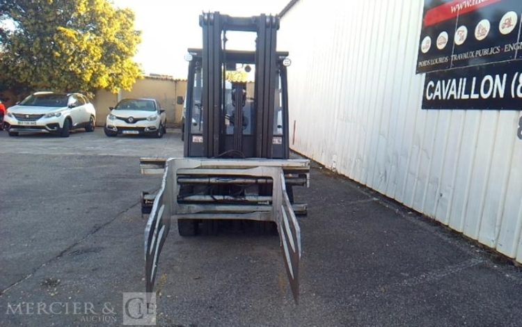 YALE CHARIOT MAT FRONTAL THERMIQUE AVEC PINCE A BALLE GLP25VX 1745H AN2021 JAUNE 7724V