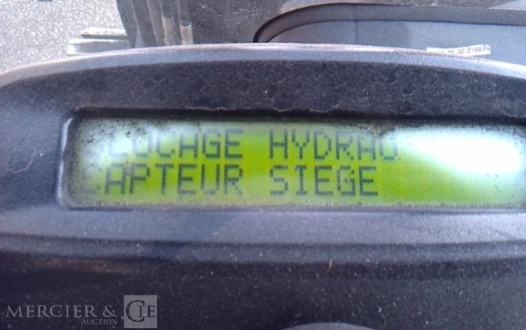 YALE CHARIOT MAT FRONTAL THERMIQUE AVEC PINCE A BALLE GLP25VX 1745H AN2021 JAUNE 7724V