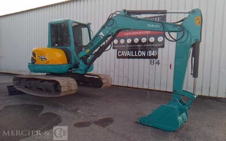 KUBOTA MINI PELLE KX 161-3SZ 1492H 5.7T AN2012 BLEU 82235