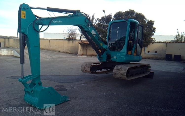 KUBOTA MINI PELLE KX 161-3SZ 1492H 5.7T AN2012 BLEU 82235