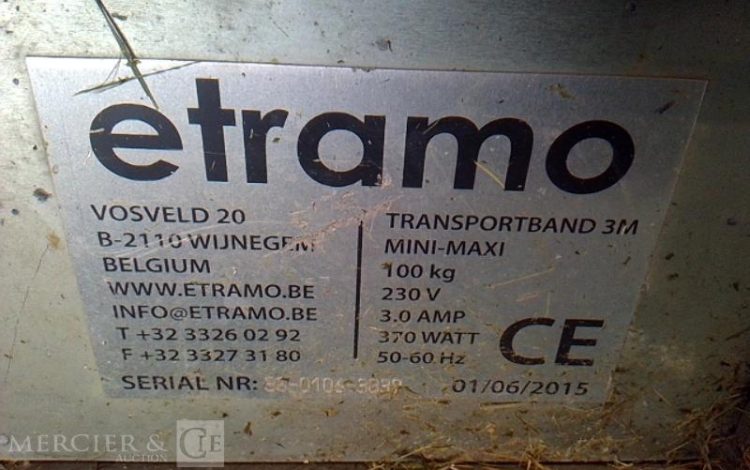 GENERIQUE BANDE TRANSPORTEUSE 3M 73KG
 ALU BAN010307