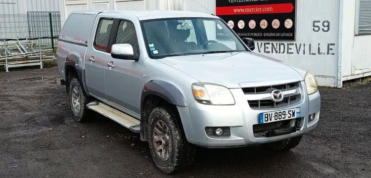 MAZDA BT50 PICKUP 2.5 MRZ-CD 4×4  DOUBLE CABINE 143CV – DIESEL 261179 KMS – ANNEE 2007 GRIS BV-889-SW