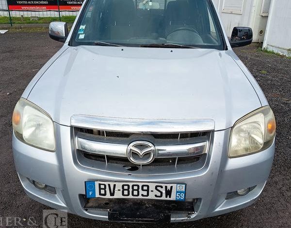 MAZDA BT50 PICKUP 2.5 MRZ-CD 4×4  DOUBLE CABINE 143CV – DIESEL 261179 KMS – ANNEE 2007 GRIS BV-889-SW