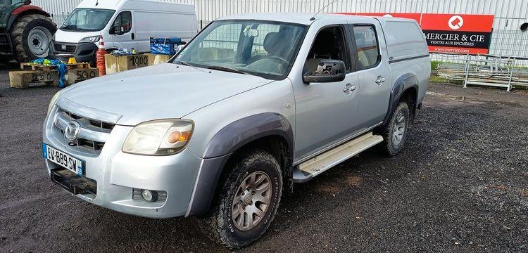 MAZDA BT50 PICKUP 2.5 MRZ-CD 4×4  DOUBLE CABINE 143CV – DIESEL 261179 KMS – ANNEE 2007 GRIS BV-889-SW