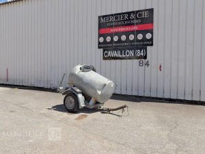 HUBIERE REMORQUE TONNE A EAU 500L 1 ESSIEU PTAC 750KG  BW-876-PG