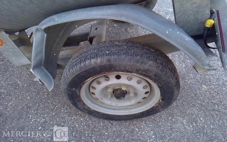 HUBIERE REMORQUE TONNE A EAU 500L 1 ESSIEU PTAC 750KG  BW-876-PG