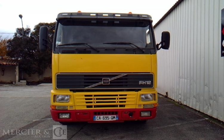 VOLVO CAMION FH12 PLATEAU GRUE 6X4  PTAC 26T JAUNE CA-695-QM